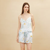 Silk Camisole Sets – Daisy Print Cami & Shorts Sleepwear